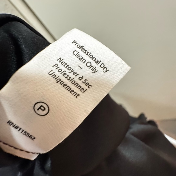 Consigned - NWT Cinq a Sept 100% silk black dress size Large&M - Picture 5 of 7